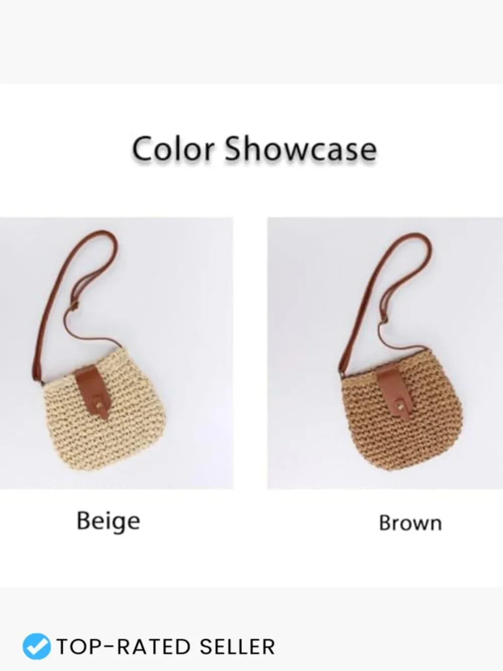 Straw Beach Bag Woven Purse Small Handbag Shoulder Crossbody Hobo Y2K Summer